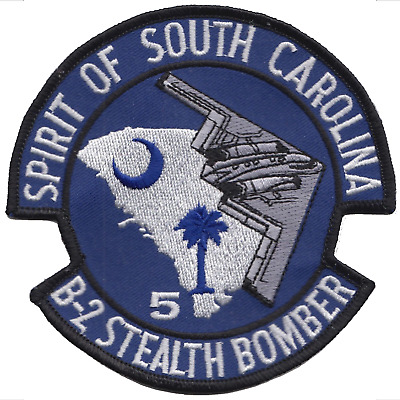 B-2 Stealth Bomber Spirit of South Carolina USAF Embroidered Patch - LAST FEW
